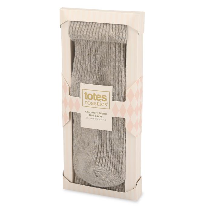 totes toasties® Ladies Cashmere Blend Socks Oat Extra Image 1